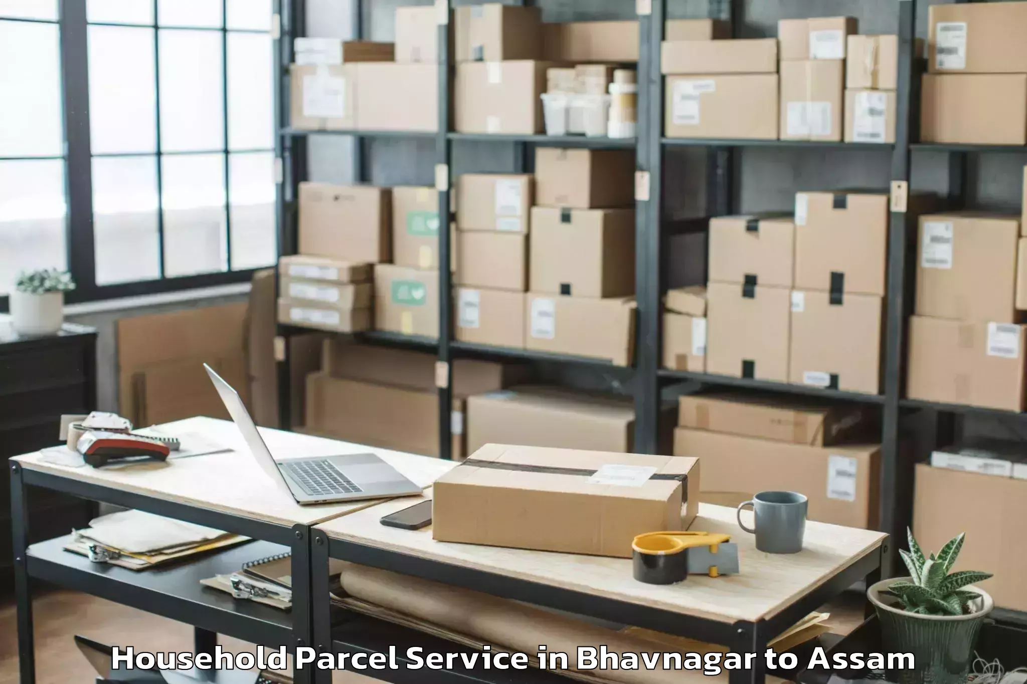 Hassle-Free Bhavnagar to Kaziranga University Jorhat Household Parcel